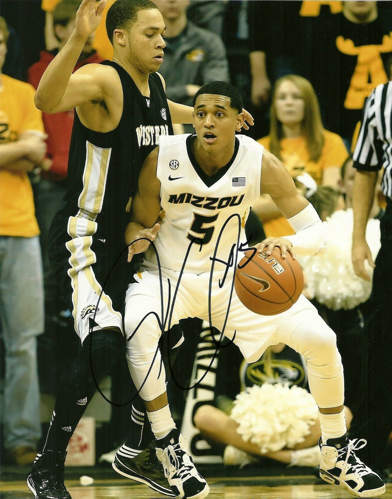 JORDAN CLARKSON HAND SIGNED MISSOURI TIGERS 8X10 Photo Poster painting W/COA