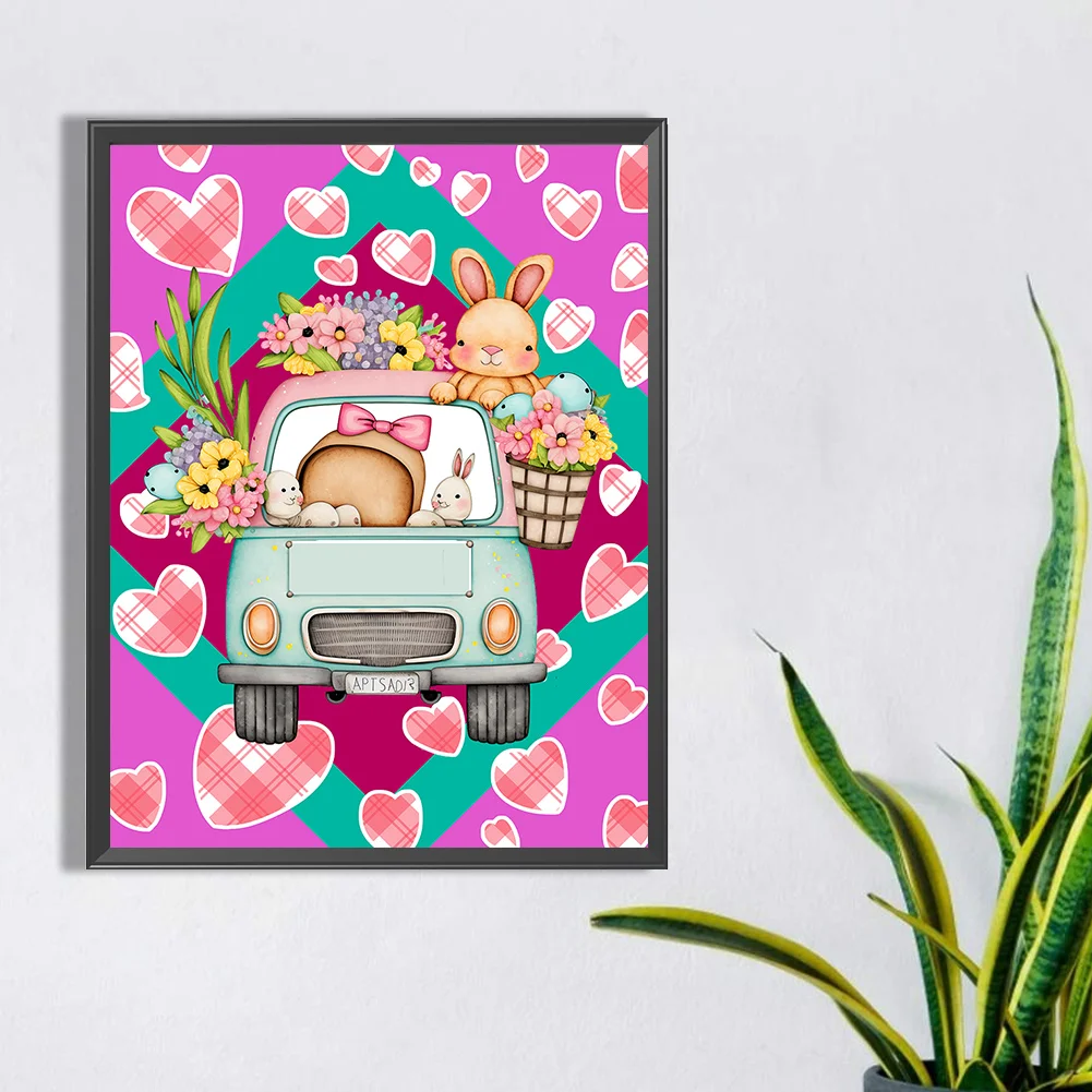 Full Round Diamond Painting 30*40cm - Toy Rabbit