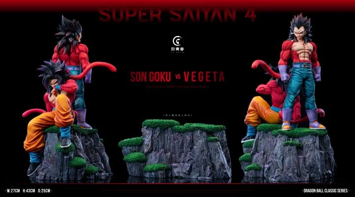 To youth Studio - Dragon Ball Super Saiyan 4 Son Goku & Vegeta Statue(GK)-