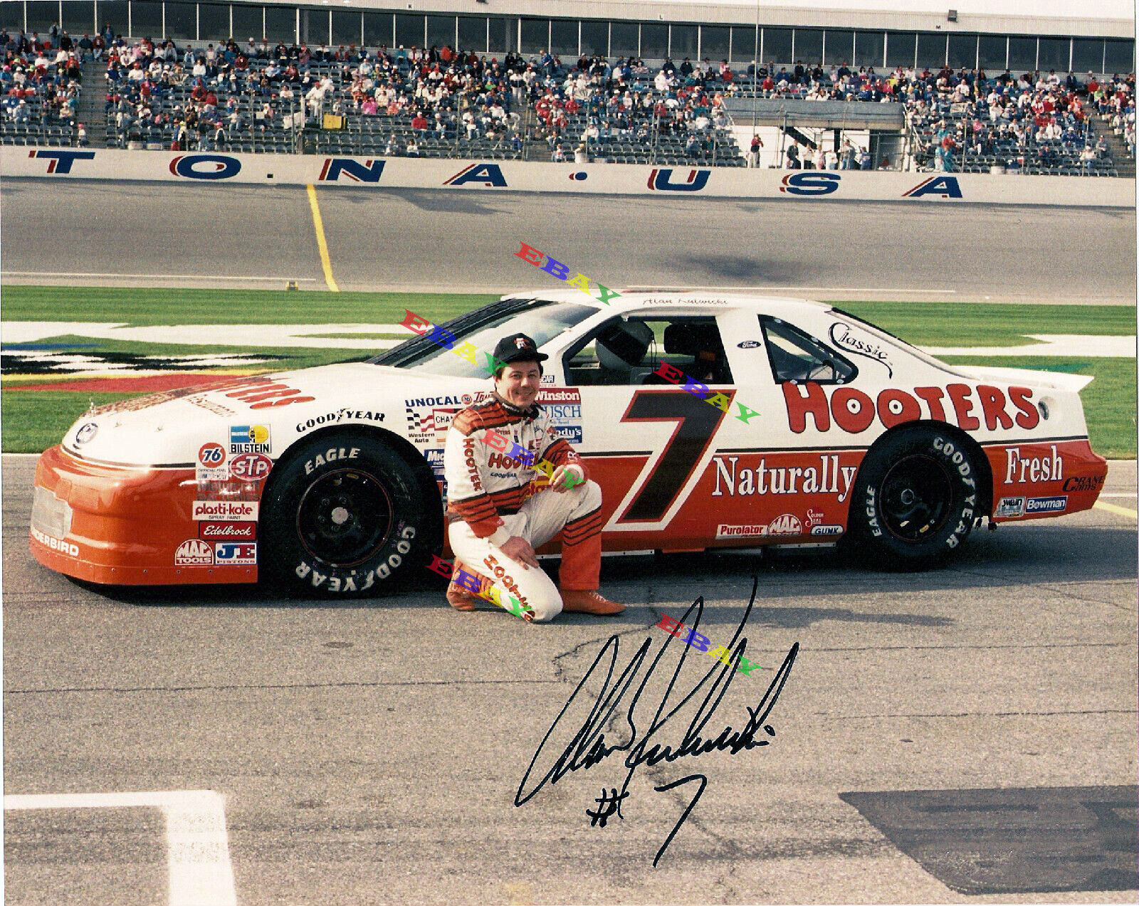 ALAN KULWICKI NASCAR Autographed Signed 8x10 Photo Poster painting Reprint