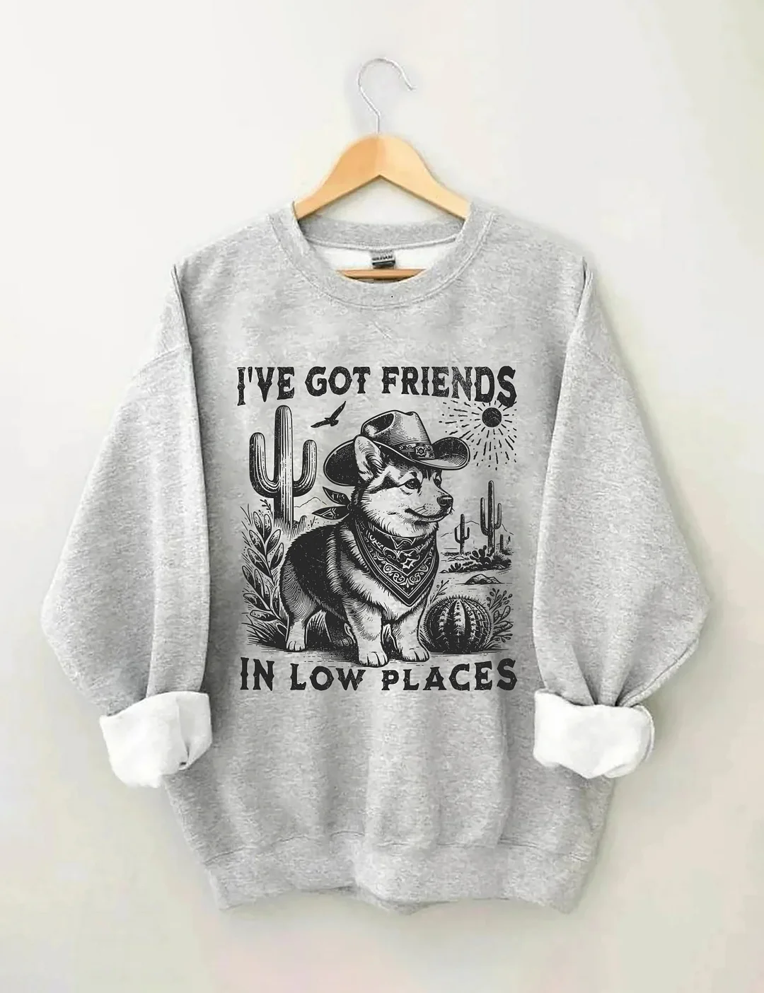 I've Got Friends In Low Places Corgi Dad Sweatshirt