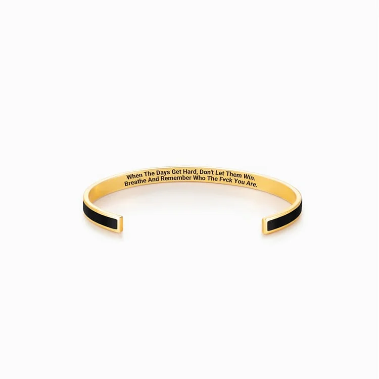 🎁DON'T LET THE HARD DAYS WIN COLOR BANGLE 
