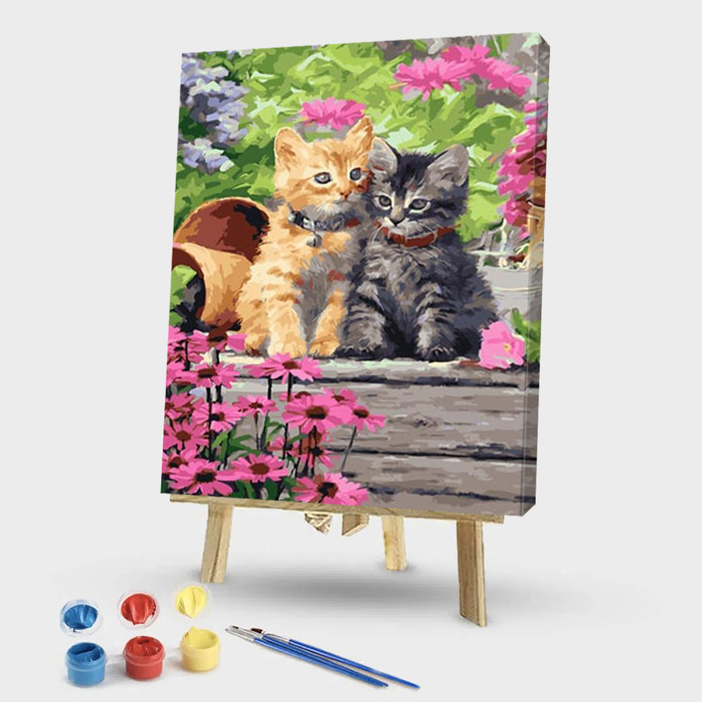 

40*50CM - Paint By Numbers - Chair Cat, 501 Original
