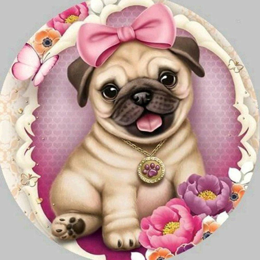 

Cute Pug - Square Drill Diamond Painting - 30*30CM, 501 Original