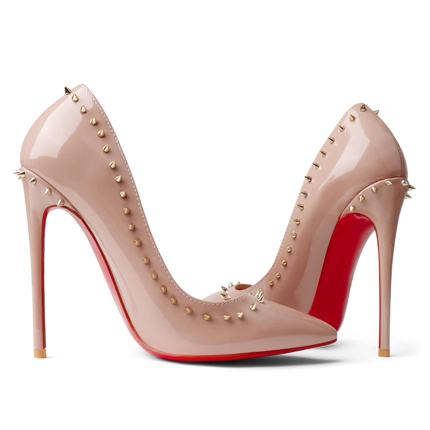 120mm Women's High Heels Party Stud Stiletto Pumps Party Wedding Shoes-vocosishoes