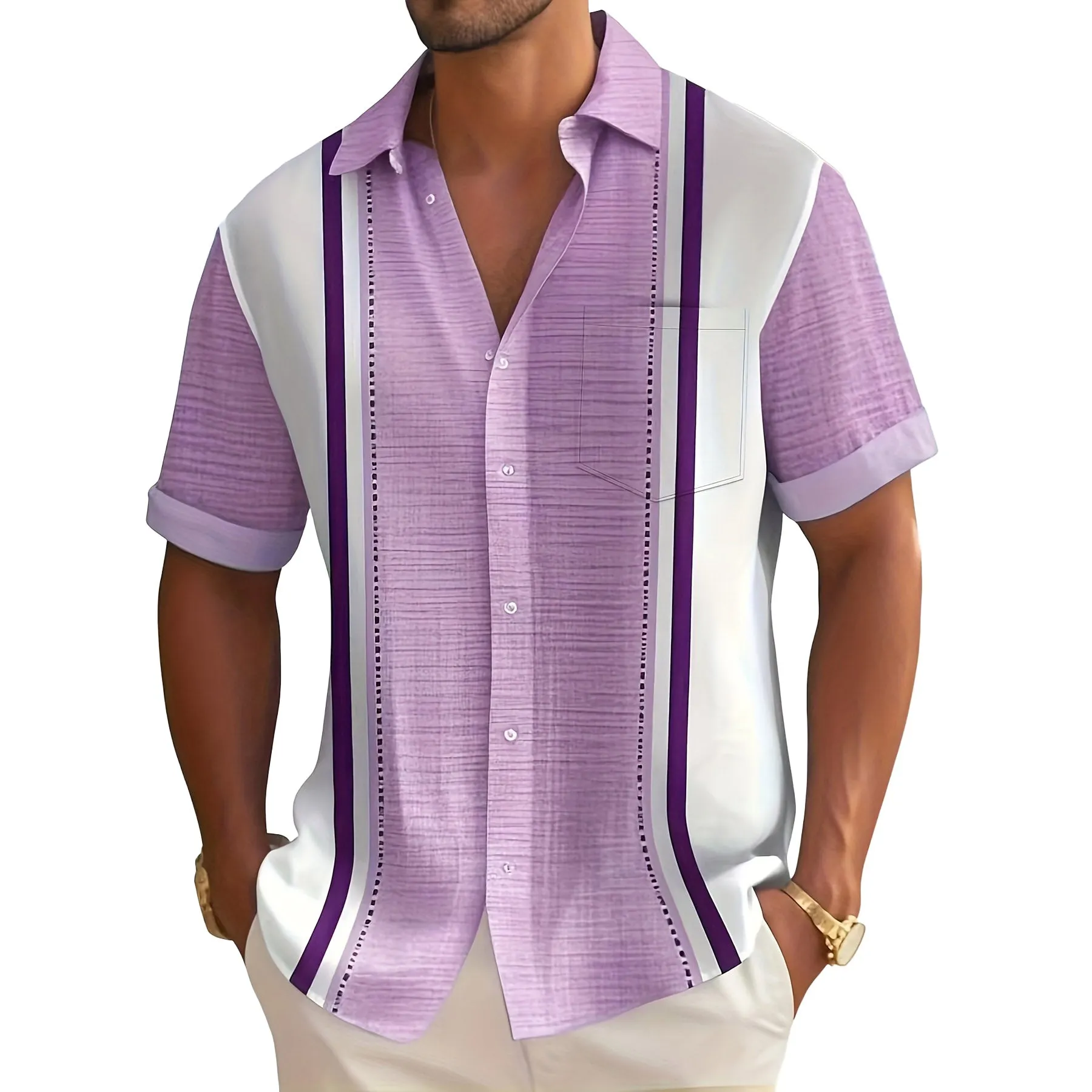 Stijn striped resort shirt alternate color