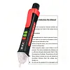 Non-Contact AC Voltage Tester Pen 48V-1000V AC Circuit Detector with LED Flashlight Sound and Light Alarm for Live/Null Wire Judgment
