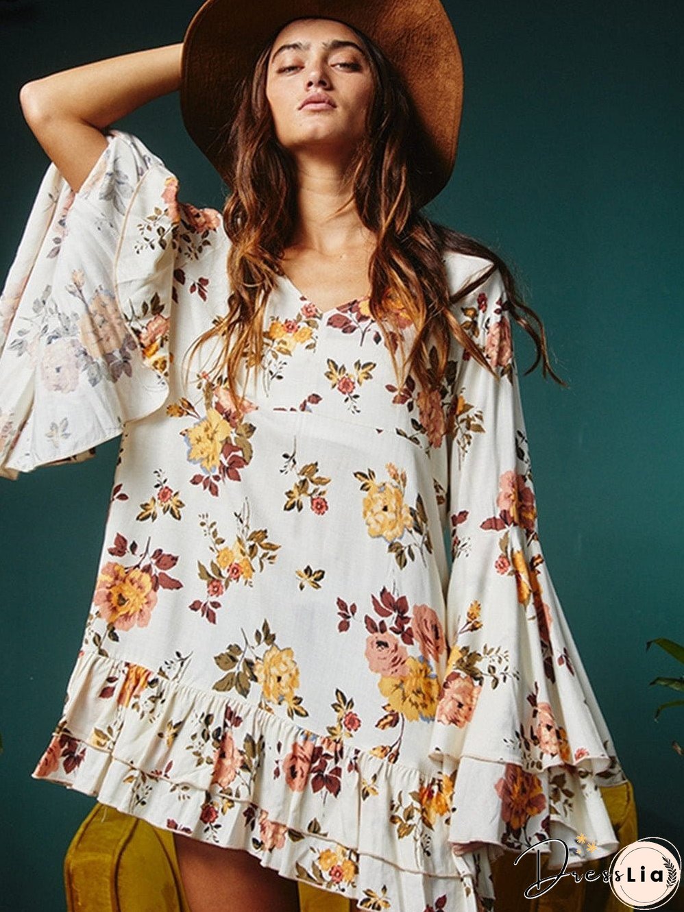 Elegant Floral Dress