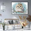 Crowned Owl-14CT Stamped Cross Stitch 27*22cm/10.63*8.66in tapestrymarket