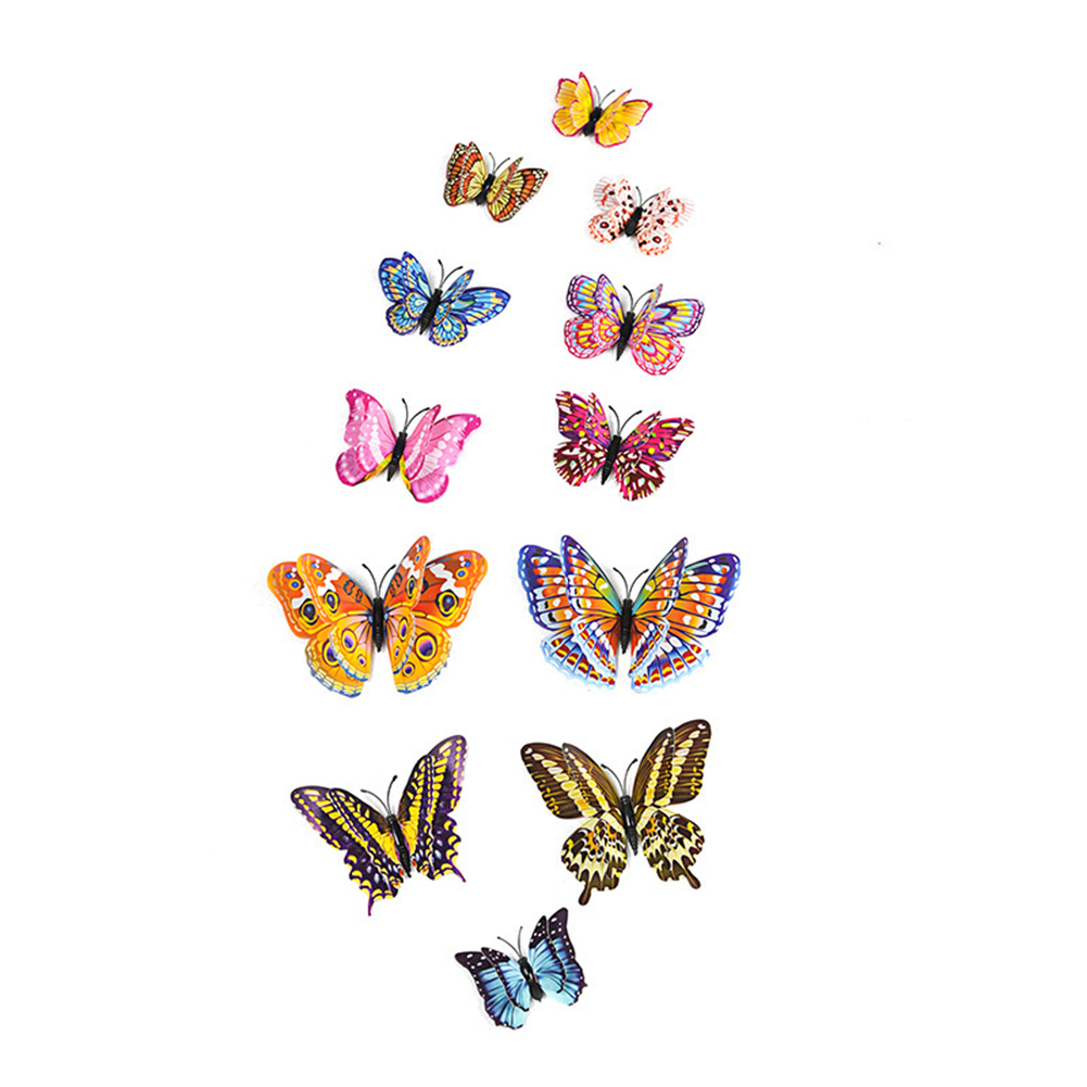 

3D Luminous Butterfly Decal Fridge Magnet Stickers Home Wall Decoration, 501 Original