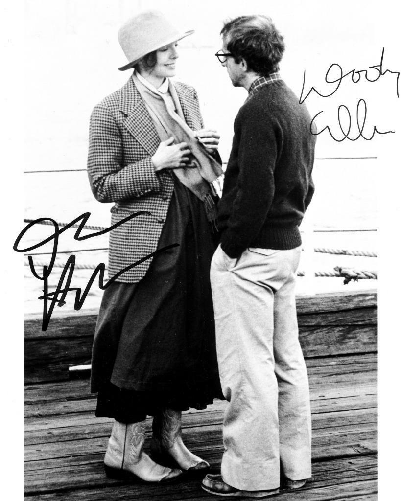 Woody Allen Diane Keaton in Annie Hall SIGNED AUTOGRAPHED 10X8 REPRO Photo Poster painting PRINT