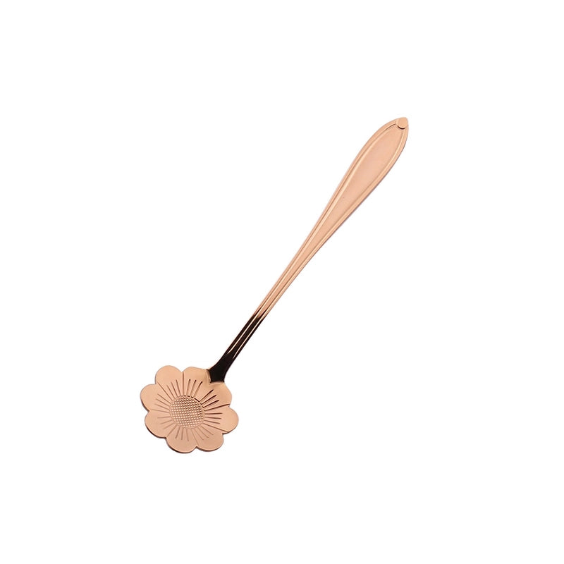 Vacation Flower Stainless Steel Spoon 1 Piece 1 Set