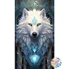 Ice Aurora Wolf - Round/Square AB Drills Diamond Painting(45x75cm)
