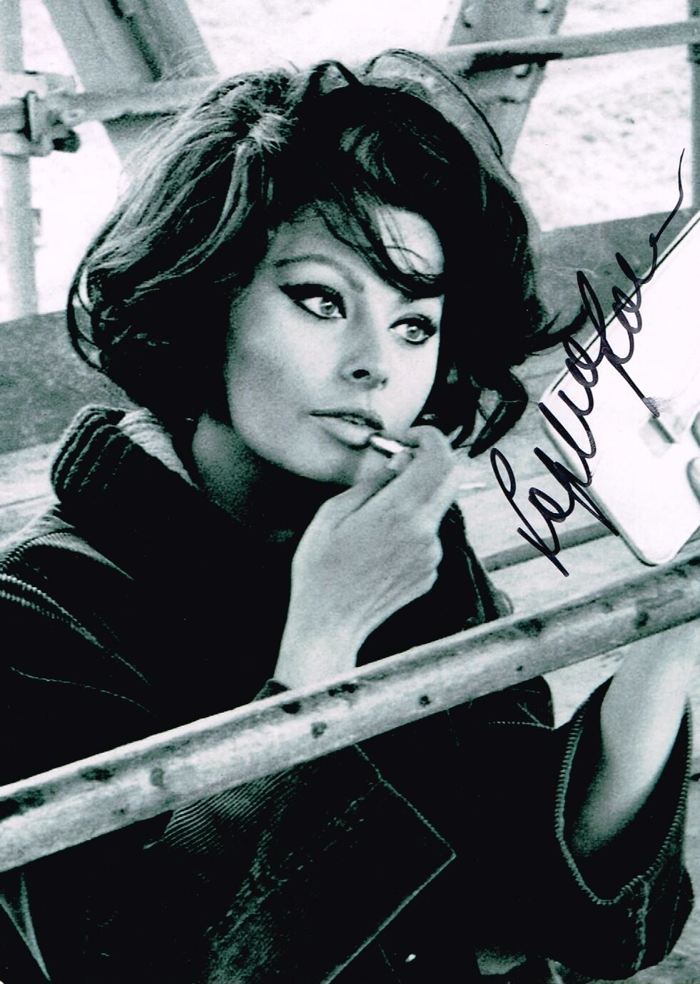 Sophia Loren Hand Signed Autograph Photo Poster painting Classic Actress Icon El Cid Two Women