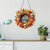(US Local)Acrylic Skull Pumpkin   DIY Hanging Diamond Art Kits Wall Door Decoration