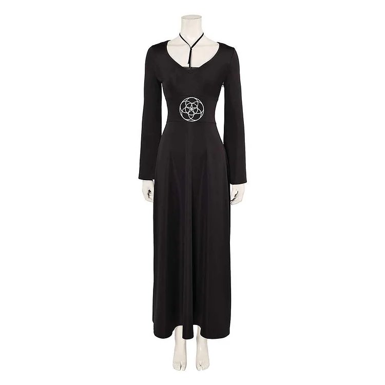 Beetlejuice 2 (2024) Lydia Deetz Black Dress Outfits Cosplay Costume Halloween Carnival Suit