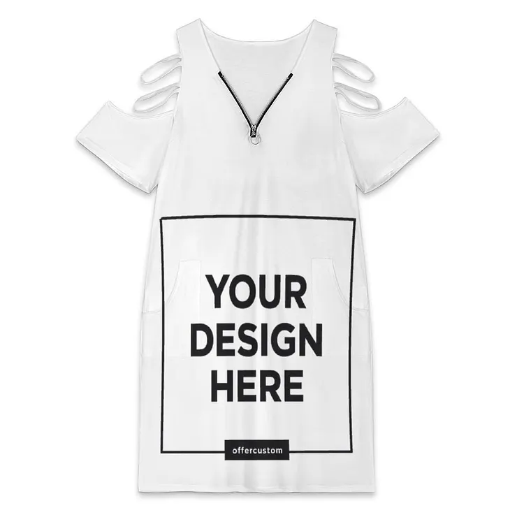 Personalized Design  Off Shoulder Dress Full Print