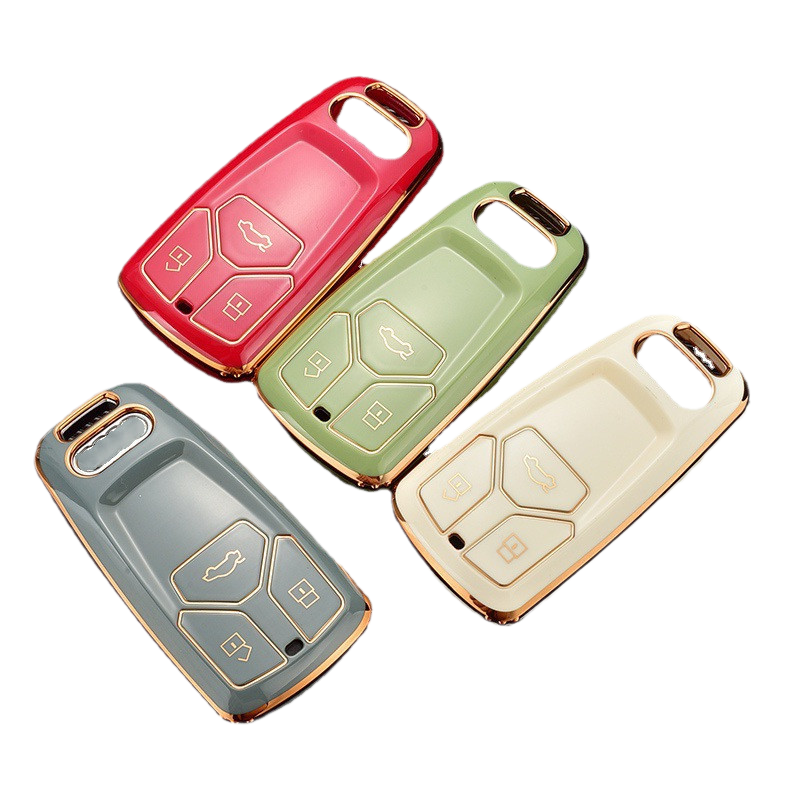 TPU Remote Key Case Cover Shell Fob for Audi caesarcar dxncar