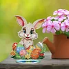 Diamond Painting Acrylic Easter Eggs Rabbit Desktop Ornaments Kit