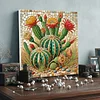 Framed Diamond Painting - Special Shaped - Cactus(25x25cm)