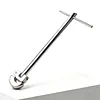 11 Inch Plumbers Wrench Adjustable Plumbing Wrench Capacity of 5/16inch To 1-1/8inch Tap Nut Spanner for Hard To Reach Spaces (Silver)