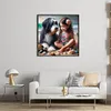 Diamond Painting -DIY Round Drill Girl & Dog