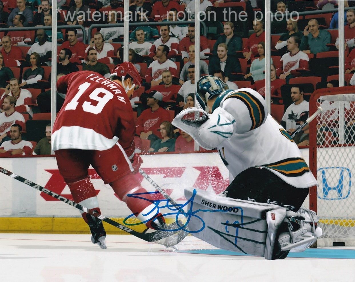 STEVE YZERMAN SIGNED AUTOGRAPH 8X10 Photo Poster painting DETROIT RED WINGS