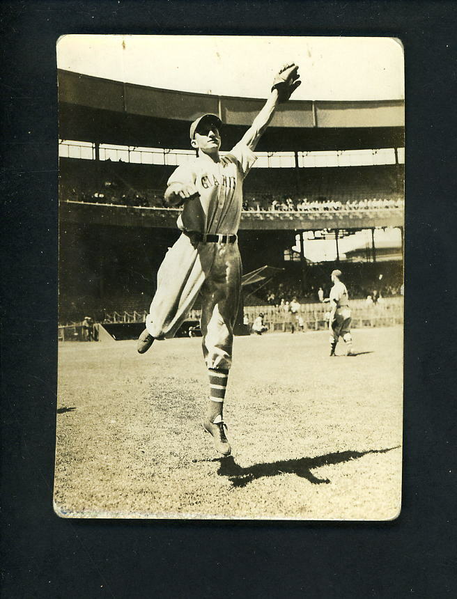 Burgess Whitehead 1936 Original Snapshot Photo Poster painting New York Giants