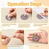 8 Pairs Double Sided Diamond Painting DIY Earring Making Kit for Women Girls