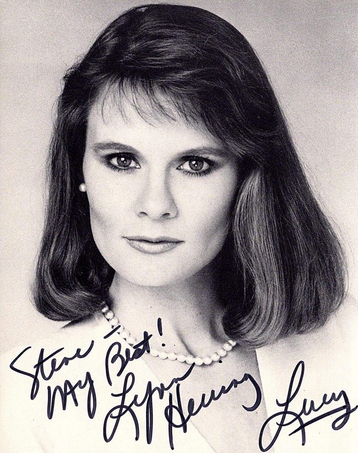 LYNN HERRING AUTOGRAPHED SIGNED 4x5 Photo Poster painting General Hospital Lucy To Steve w/COA