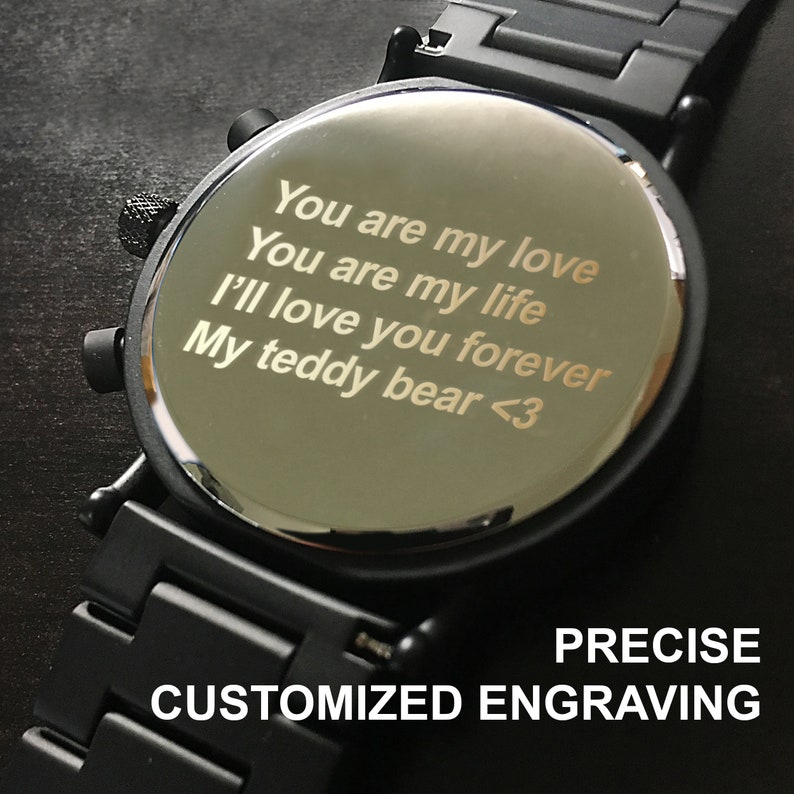 Wood WatchPersonalized WatchEngraved WatchWooden image 2