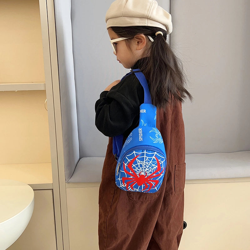 Unisex Medium Nylon Cartoon Classic Style Streetwear Square Zipper Fanny Pack