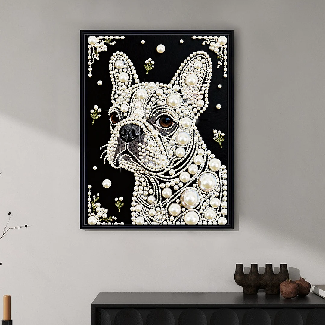 Puppy Special Shaped 5D DIY Partial Drill Diamond Painting Kit Home Art 30x40cm