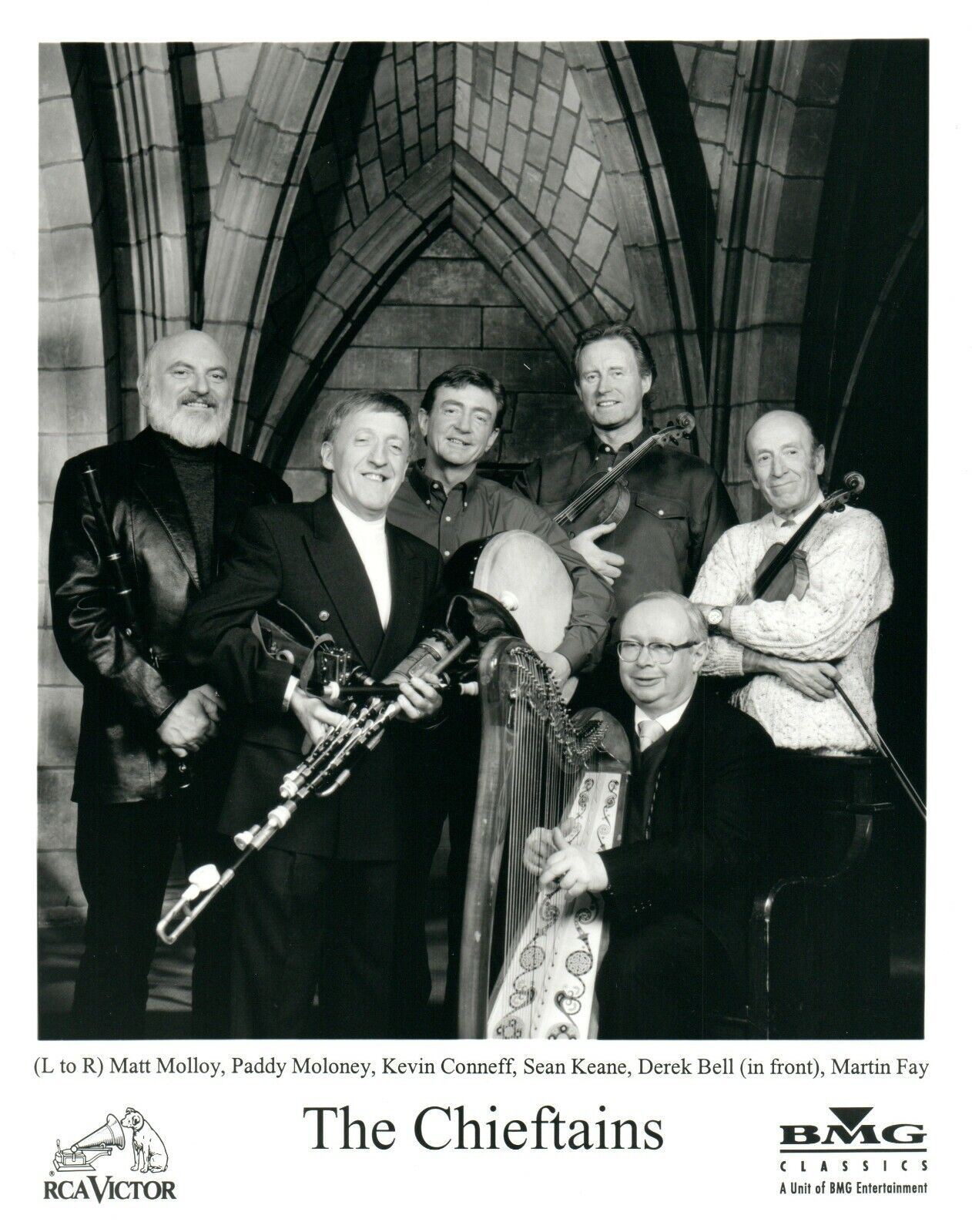 THE CHIEFTAINS Irish Celtic Folk Music Band 8x10 Promo Press Photo Poster painting BMG RCA