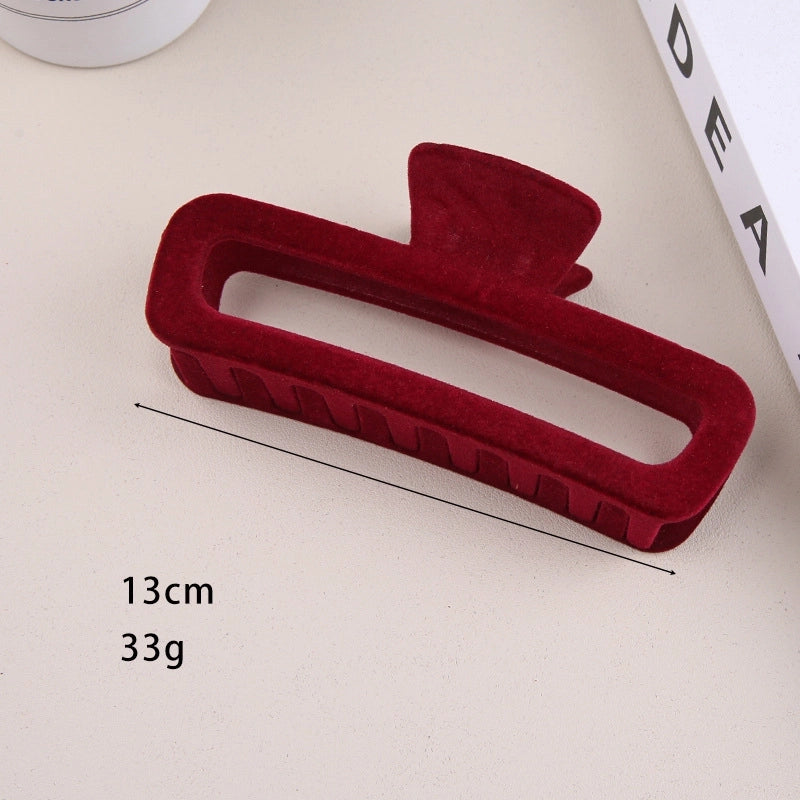 Women’s Retro Solid Color Plastic Hair Claws