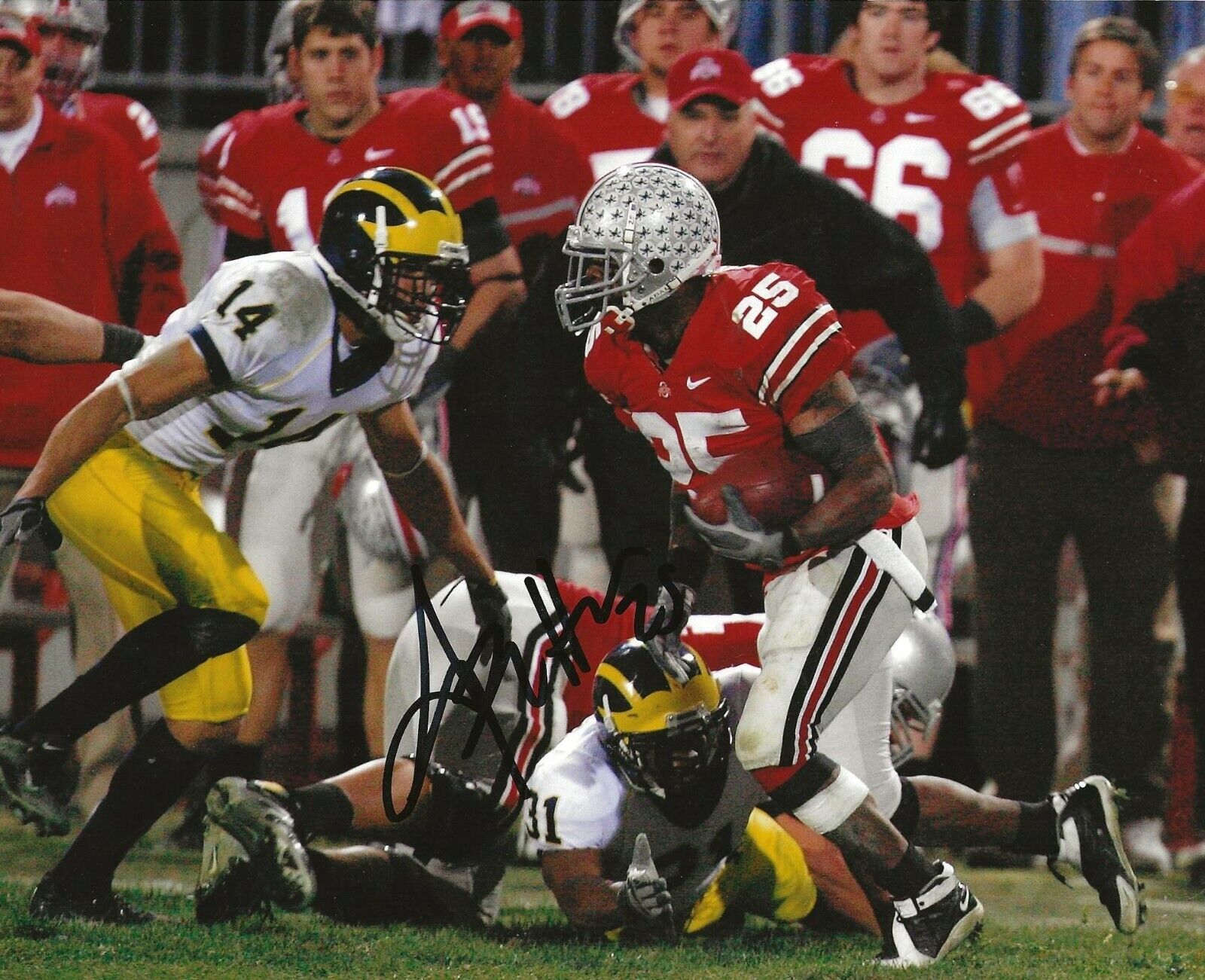 Antonio Pittman signed OSU Ohio State Buckeyes 8x10 Photo Poster painting autographed 2