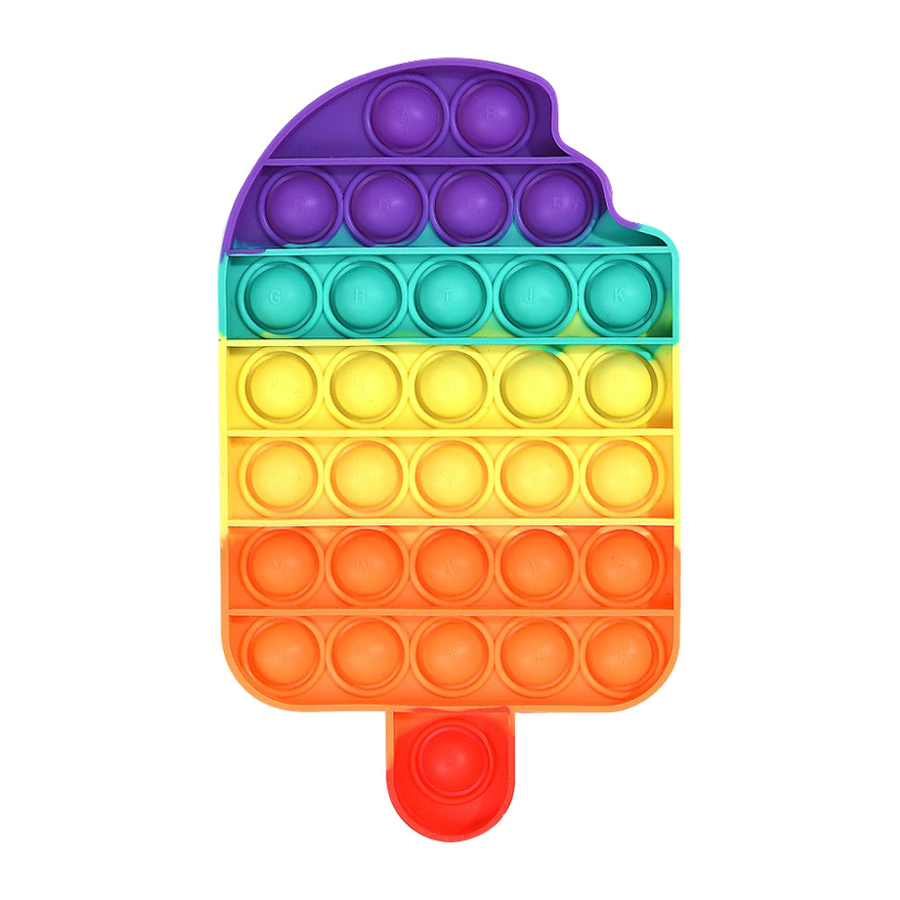 

Rainbow Ice Cream Push Bubble Fidget Sensory Toys for Autism Stress Relief, 501 Original