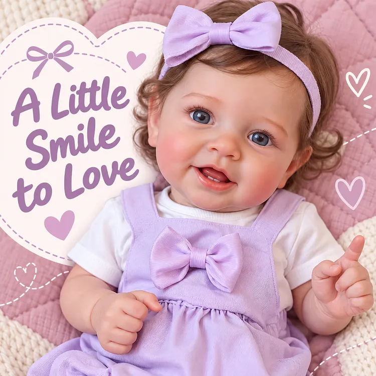 Babeside Smiling Reborn Baby Vead 20" Little Infant Girl Heartwarming Gift Timeless Emotional Moments