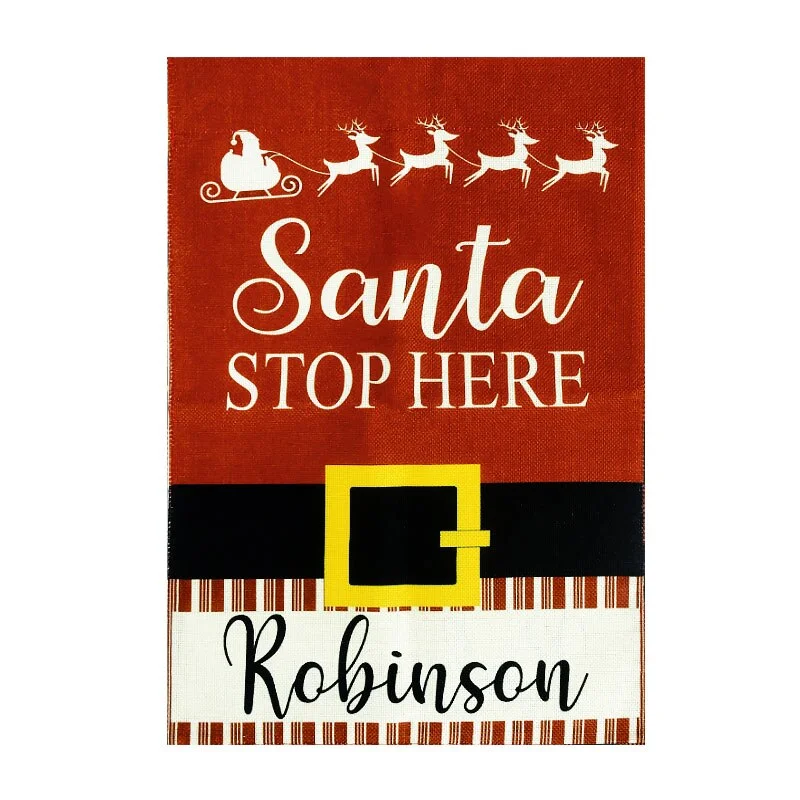 Merry Christmas Garden Flag Porch Door Banner Hanging Ornament Outdoor Christmas Decorations For Home Xmas Navidad 2021 New Year