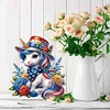 PET Double Sided Special Shaped Horse Diamond Painting Desktop Decor for Adults