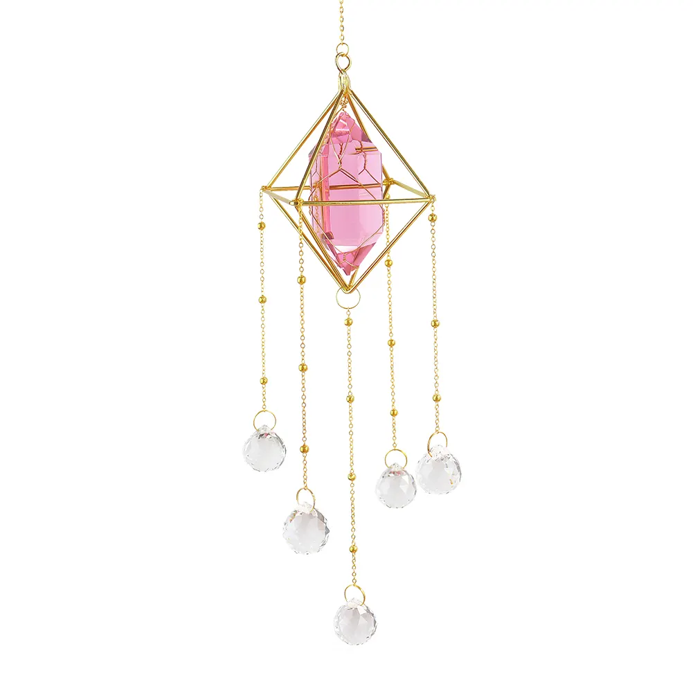 Crystal Wind Chimes Window Door Hanging Ornaments Room Garden Home Decor