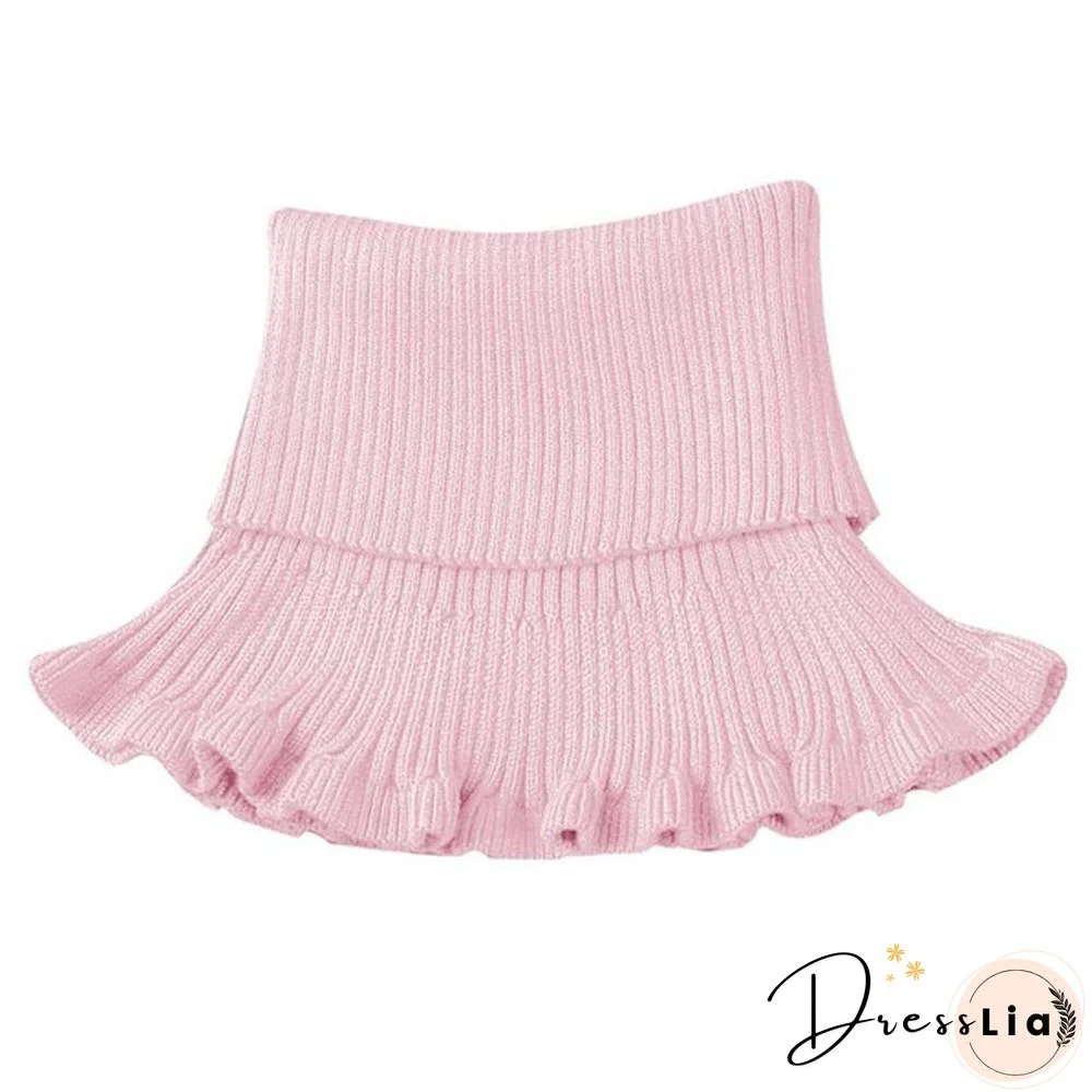 New Girl Ladies Women Fashion Knitted Detachable Fake Collar Scarf For Shirt Fake Collars