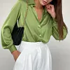 Gioiacombo&trade; Nuova camicia elegante a maniche lunghe da donna senior