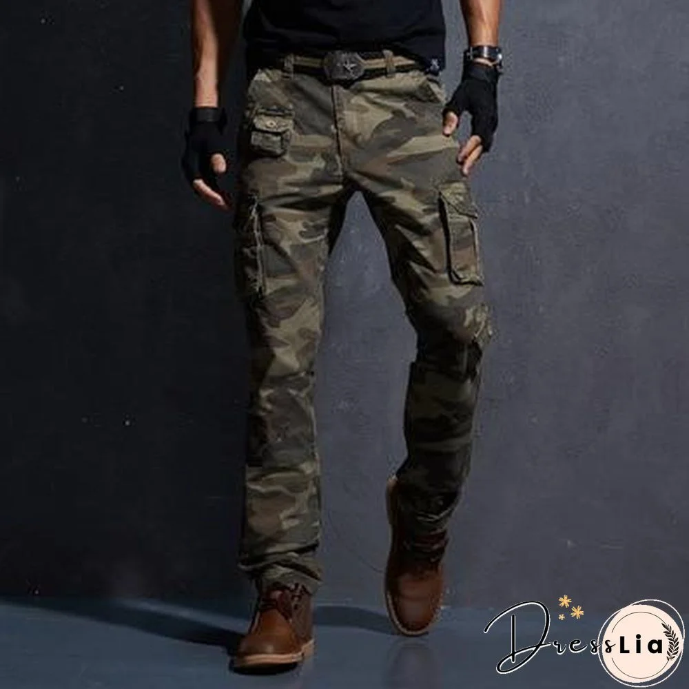 Men Casual Pants Military Tactical Pantalon Camouflage Homme Slim Fit Cargo Pants Homber Modis Black Uomo Trousers
