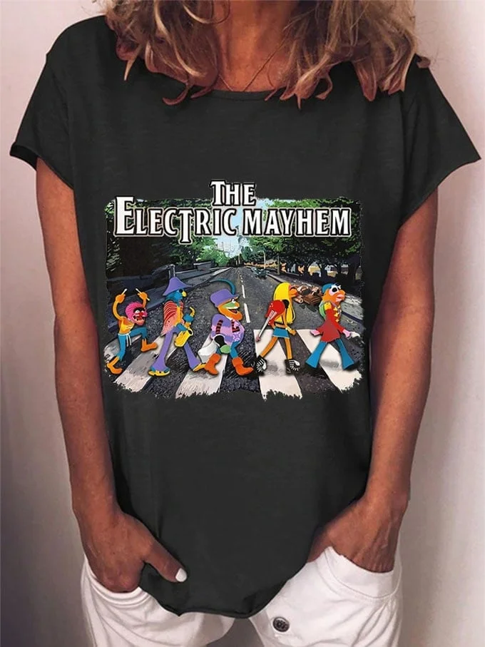 Women's Hippies The Electric Mayhem Print T-Shirt