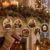 6pcs DIY Pearl Diamond Painting Christmas Tree Hanging Ornaments