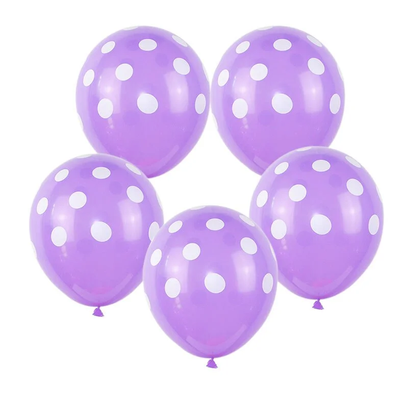 10Pcs/lot 12inch Multicolor Polka Dot Balloons Inflatable Latex Balloons for Wedding Birthday Party Baby Shower Decoration Cheap