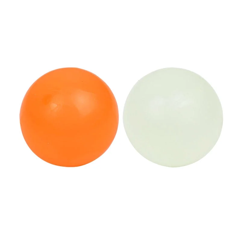 4.5cm Luminous Balls High Bounce Glowing Stress Ball Sticky Wall Home Party Decoration Kids Gift Anxiety Toy Glow in the Dark