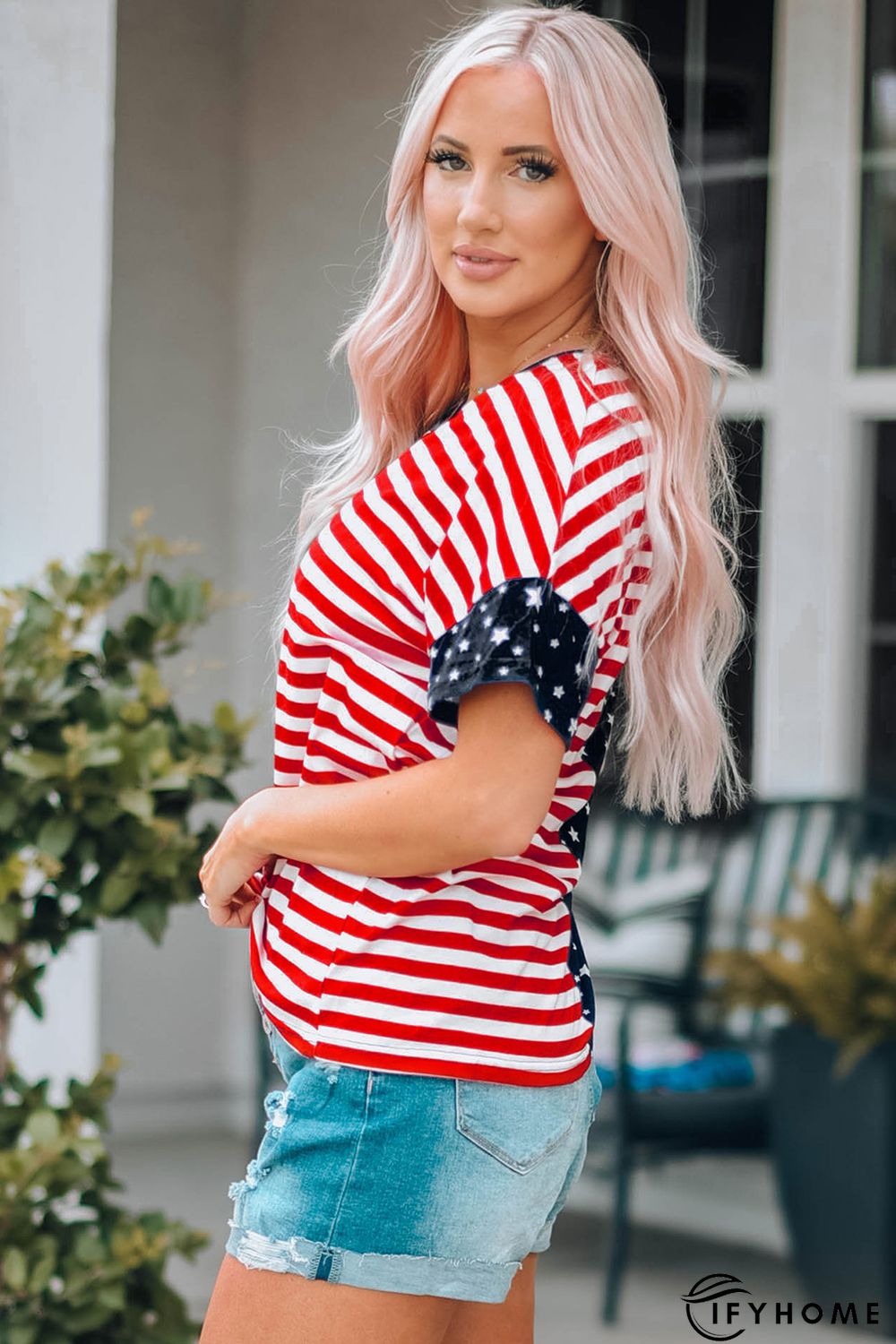 July 4th Stars and Stripes USA Flag Tee | IFYHOME