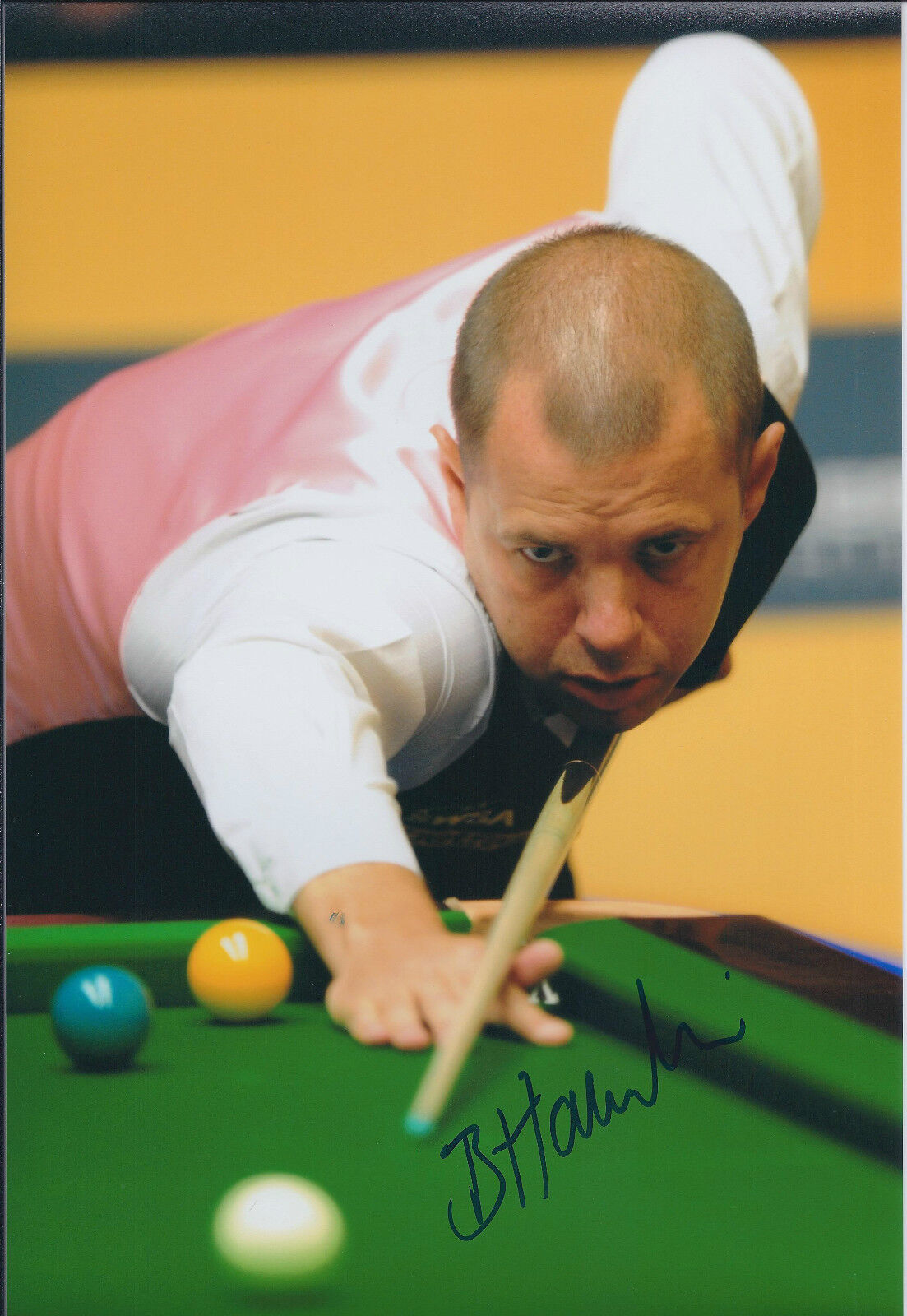 Barry HAWKINS SIGNED Autograph Photo Poster painting AFTAL COA SNOOKER Player Sheffield Crucible